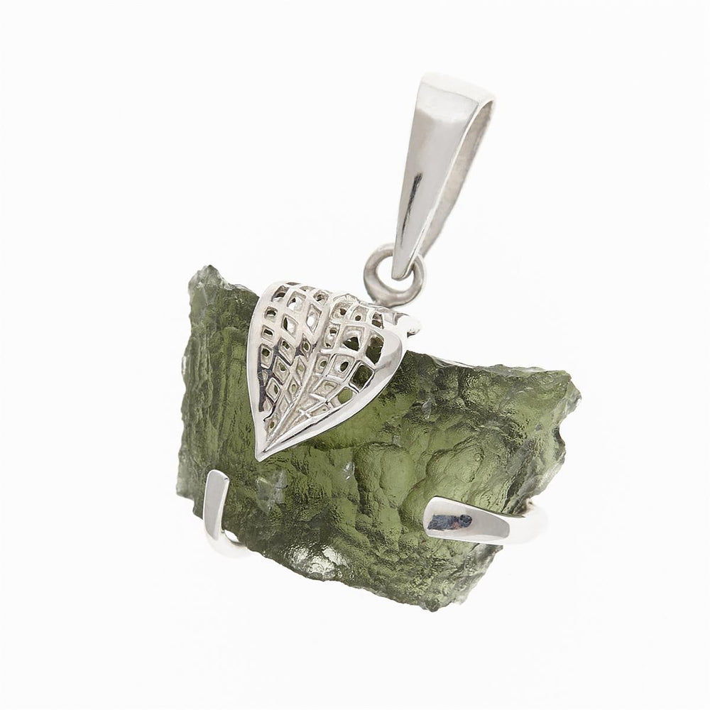 Stříbrný přívěsek s přírodním vltavínem