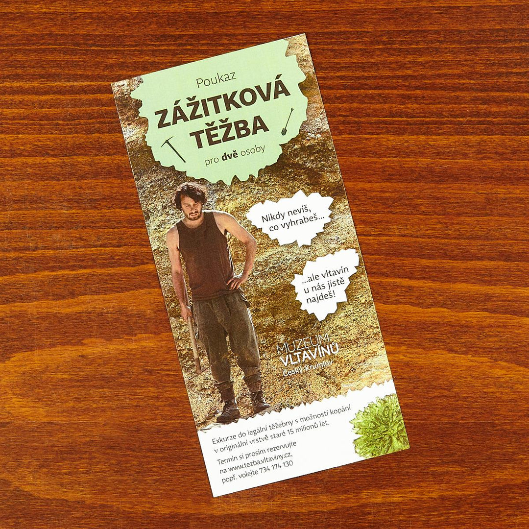 Dárkový poukaz - zážitková těžba - 2 osoby