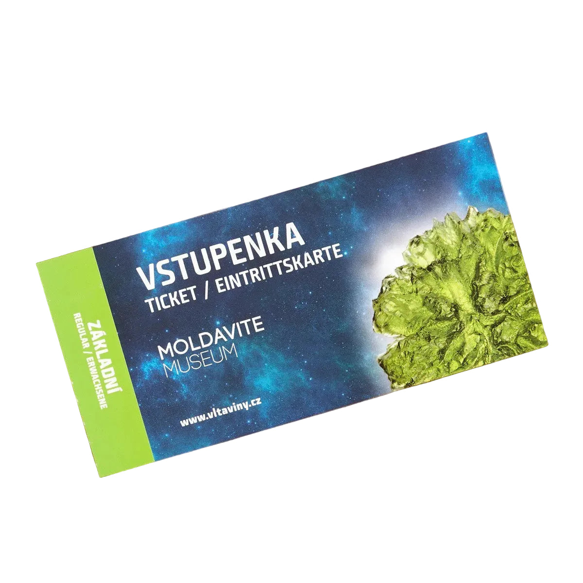 Vstupenka do Muzea vltavínů