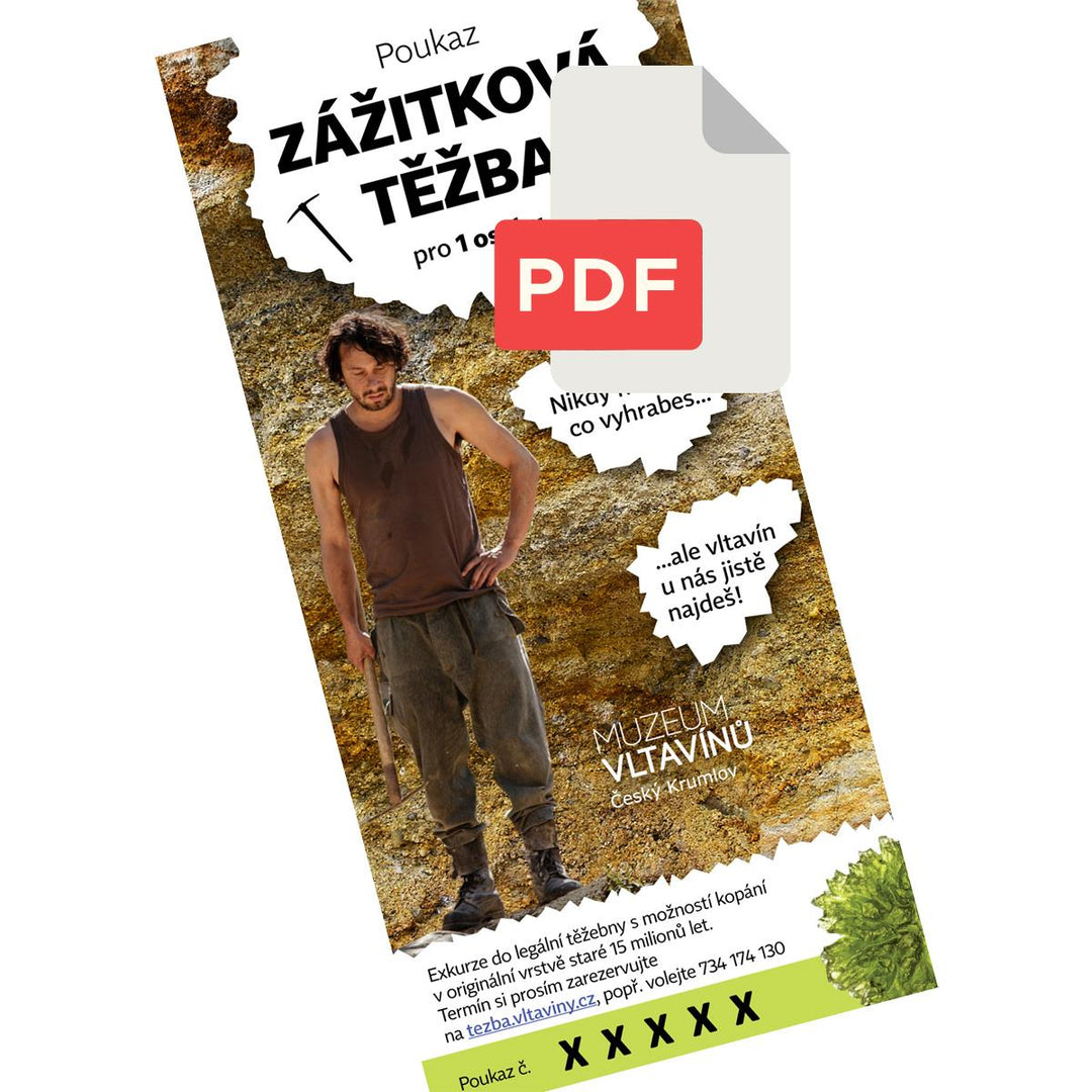 Zažijte objevení vltavínu na vlastní kůži, vyzkoušejte zážitkovou těžbu od Muzea vltavínů